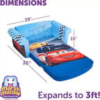 Marshmallow Furniture Canapé-lit en mousse compressible 2 en 1 pour enfants