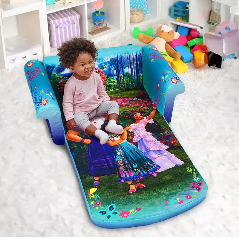 Marshmallow Furniture Canapé-lit en mousse compressible 2 en 1 pour enfants