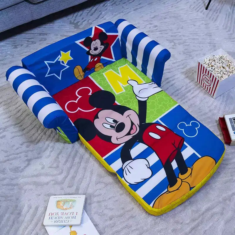 Marshmallow Furniture Canapé-lit en mousse compressible 2 en 1 pour enfants