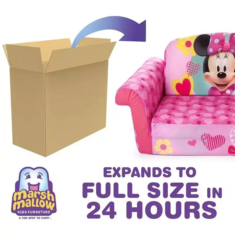 Marshmallow Furniture Canapé-lit en mousse compressible 2 en 1 pour enfants