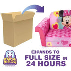 Marshmallow Furniture Canapé-lit en mousse compressible 2 en 1 pour enfants