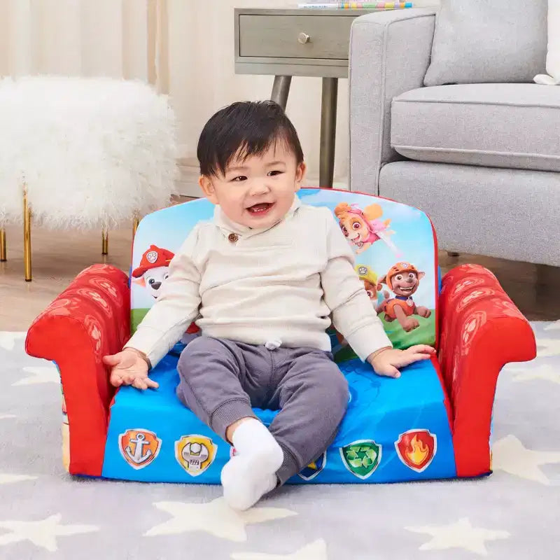 Marshmallow Furniture Canapé-lit en mousse compressible 2 en 1 pour enfants