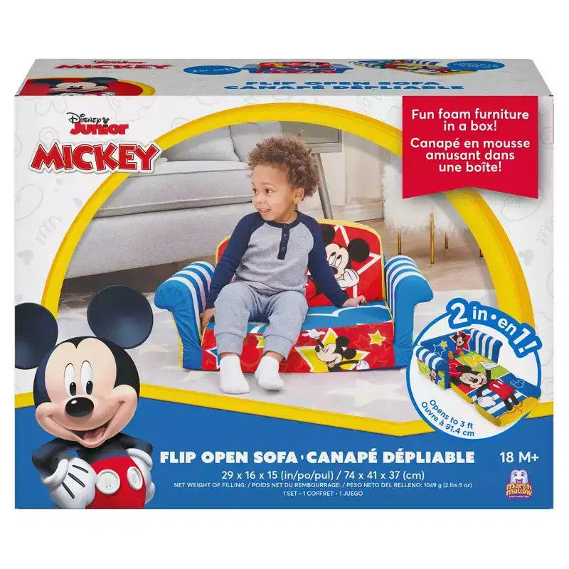 Marshmallow Furniture Canapé-lit en mousse compressible 2 en 1 pour enfants