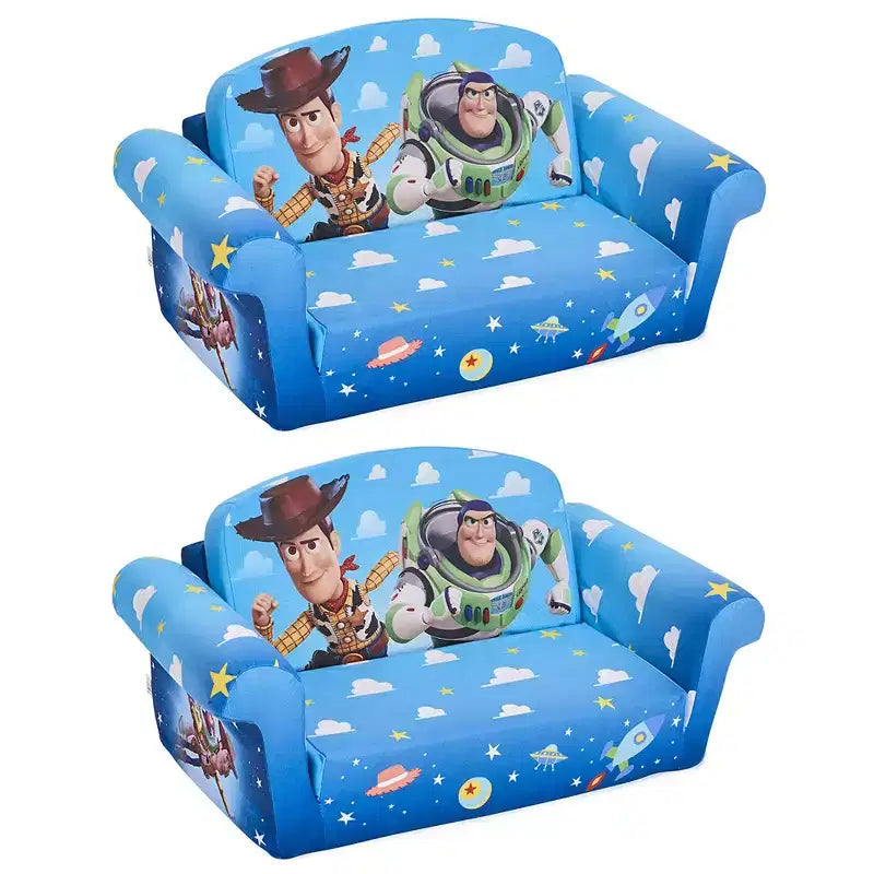Marshmallow Furniture Canapé-lit en mousse compressible 2 en 1 pour enfants