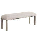 Rustic Upholstered Dining Bench, Dining Table Bench for Bedroom Dining Room Living Room Entryway - Morden Fort