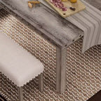 Banc de salle à manger rustique rembourré, banc de table à manger pour chambre à coucher, salle à manger, salon, entrée - Morden Fort