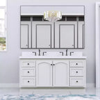 Black?Frame Oversized Modern Bathroom Mirror: Aluminum, Wall Mounted, Vertical/Horizontal