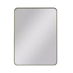Miroir mural rectangulaire noir 30x40 : Cadre métallique, Coiffeuse, Habillage - Idéal pour la salle de bain, le salon, la chambre