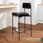 Best Choice Products Lot de 2 tabourets de comptoir en similicuir pour îlot de cuisine et salle à manger avec cadre en métal