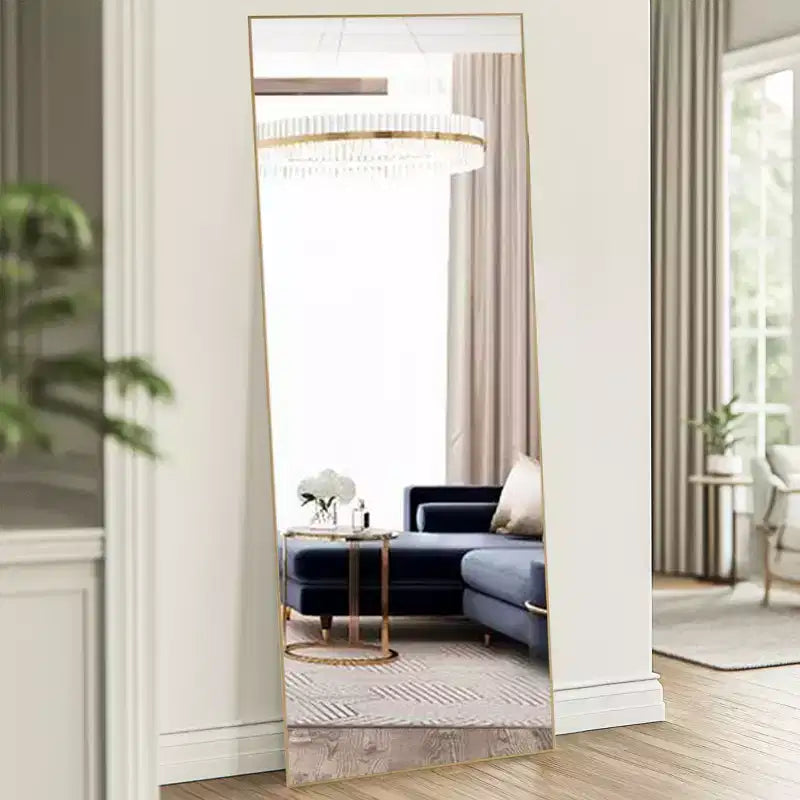 Grand miroir intégral JIONJOY 71x26 : Autoportant, mural, inclinable et suspendu pour tous vos besoins
