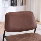 FERPIT Chaise d'appoint à cadre métallique, chaise longue de style minimaliste pour salon, chambre, bureau, appartement avec cadre en métal massif
