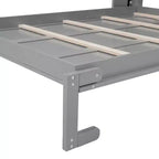 Lit escamotable Whisen Modern Design, se repliant dans une armoire avec étagères, qualité supérieure