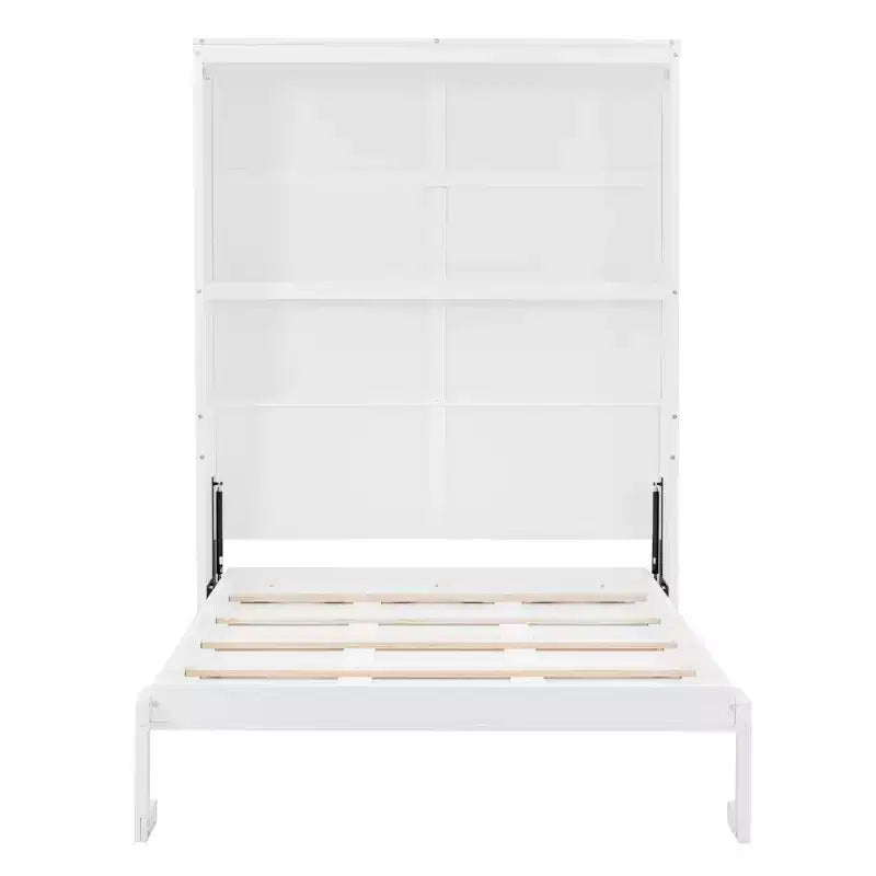Lit escamotable Whisen Modern Design, se repliant dans une armoire avec étagères, qualité supérieure