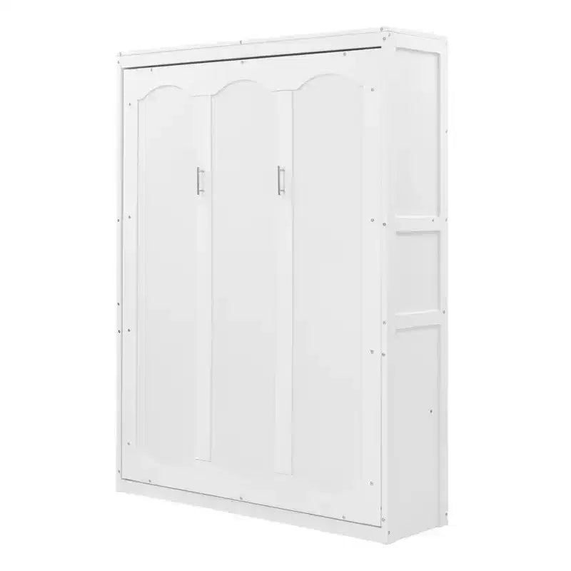 Lit escamotable Whisen Modern Design, se repliant dans une armoire avec étagères, qualité supérieure