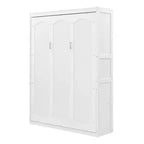 Lit escamotable Whisen Modern Design, se repliant dans une armoire avec étagères, qualité supérieure