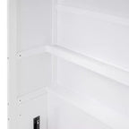 Lit escamotable Whisen Modern Design, se repliant dans une armoire avec étagères, qualité supérieure