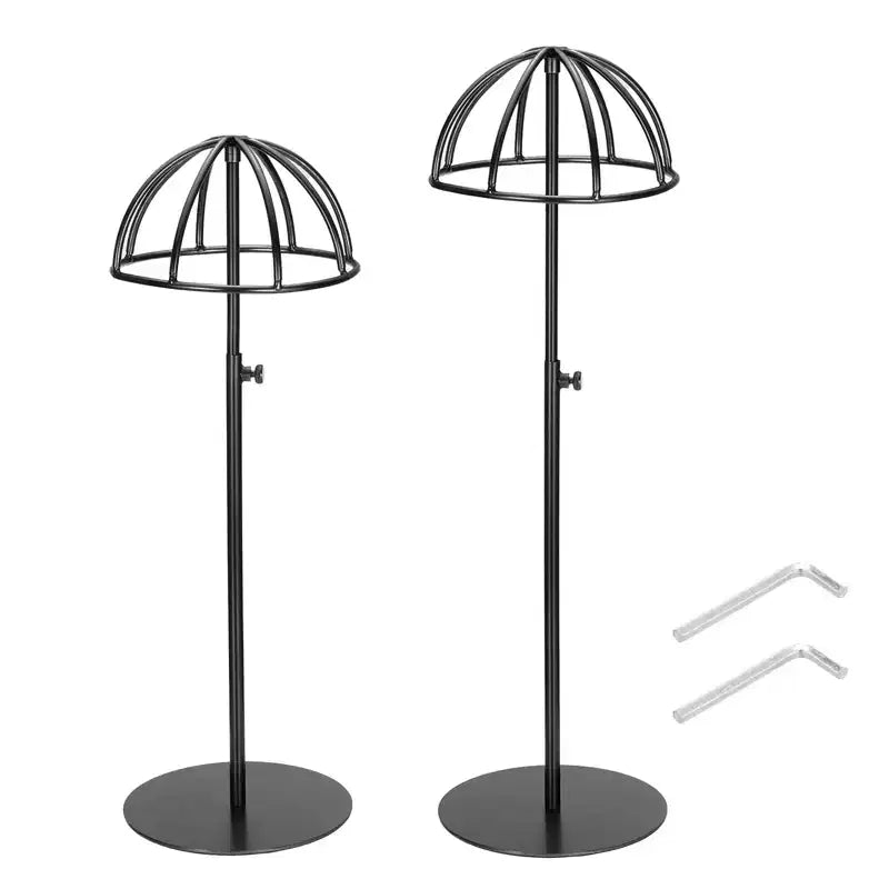 Présentoir de perruques/chapeaux antidérapant en acier inoxydable à hauteur réglable, Unique Bargains, 2 pièces