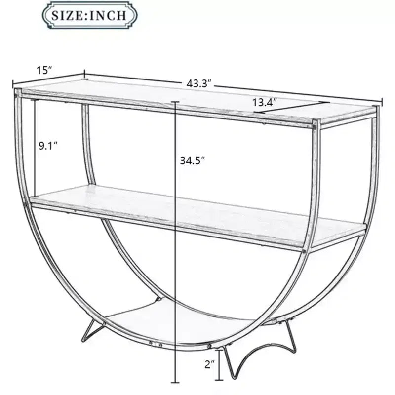 Table console EROMMY Golphin 48''
