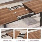 Ensemble de salle à manger 5 pièces pour 4-6 personnes, grande table de salle à manger extensible de 160 cm pour 4 personnes, table de cuisine avec bancs et tabourets