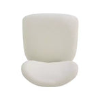 Lot de 2 chaises de salle à manger capitonnées, sans accoudoirs, avec pieds en métal, beige + noir - ModernLuxe