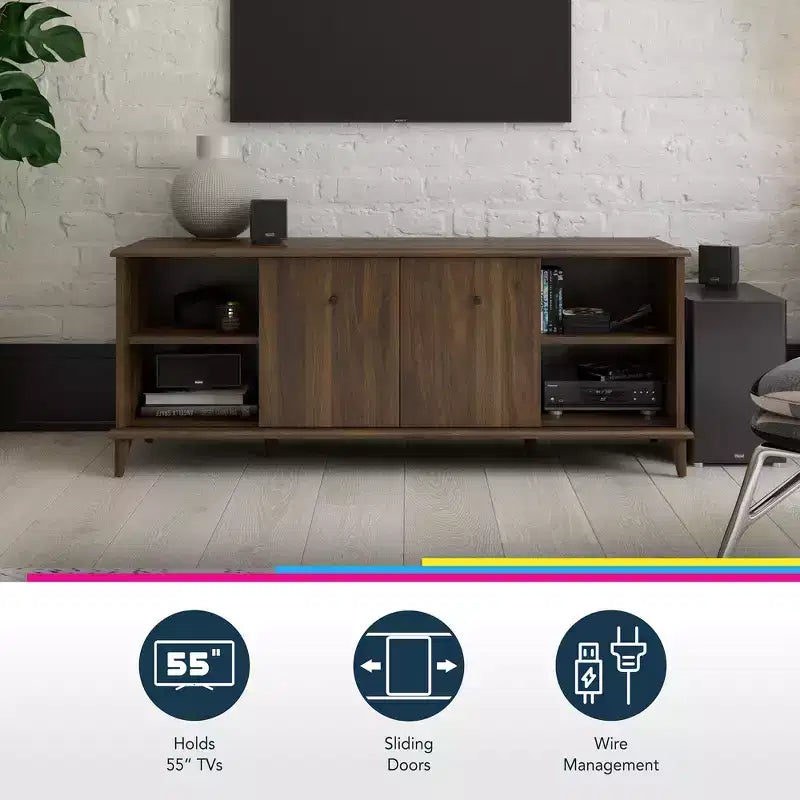 Meuble TV Farnsworth Ameriwood Home pour téléviseurs jusqu'à 55 pouces