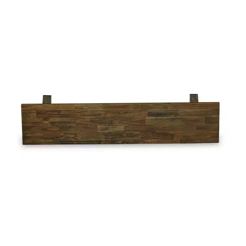 Banc de salle à manger moderne HomeStock X-Style avec siège en bois, 72x15x18 pouces, Espresso