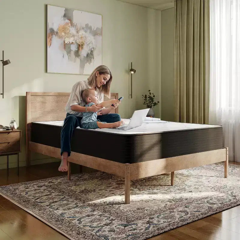 Matelas hybride Flash Furniture Dream Cooling Gel 12 pouces en mousse CertiPUR-US certifiée et ressorts ensachés, matelas en boîte