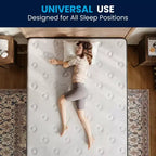 Matelas hybride Flash Furniture Dream Cooling Gel 10 po en mousse certifiée CertiPUR-US et à ressorts ensachés, matelas en boîte