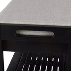 Banc à Chaussures, Étagère à Chaussures en Bois à 3 Niveaux avec Coussin Rembourré