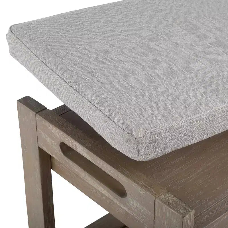Banc à Chaussures, Étagère à Chaussures en Bois à 3 Niveaux avec Coussin Rembourré