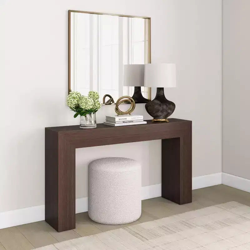 Console table Plank+Beam Grand, 56 po, en bois massif, moderne, pour canapé, table d'entrée pour couloir, derrière le canapé, salon, foyer