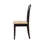 Simple Relax Lot de 2 chaises de salle à manger avec dossier ajouré couleur cappuccino