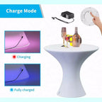 Mjkone 23 H Table de bar rechargeable d'intérieur pour pub à cocktails