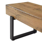 Banc à chaussures 59W, banc de salle à manger, banc de lit, banc d'entrée, banc de table de cuisine, lavage bois naturel+noir-ModernLuxe