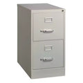 Alera Two-Drawer Economy Vertical File, 2 Letter-Size File Drawers, Light Gray, 15 x 25 x 28.38