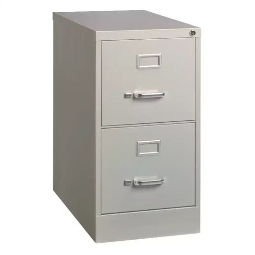 Alera Two-Drawer Economy Vertical File, 2 Letter-Size File Drawers, Light Gray, 15 x 25 x 28.38