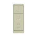 Alera Three-Drawer Economy Vertical File, Letter-Size File Drawers, 15 x 22 x 40.19, Putty