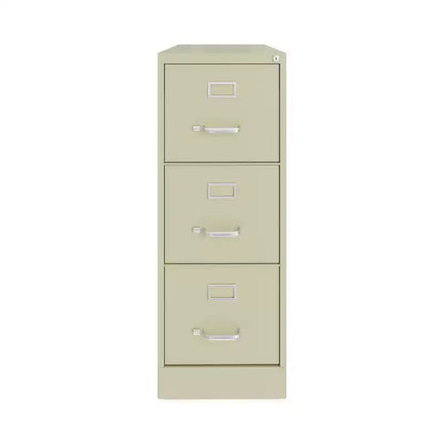Alera Three-Drawer Economy Vertical File, Letter-Size File Drawers, 15 x 22 x 40.19, Putty