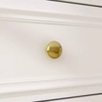 Commode Horizontale 12 Tiroirs Hitow avec Poignées en Métal Doré