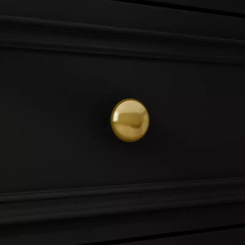 Commode Horizontale 12 Tiroirs Hitow avec Poignées en Métal Doré