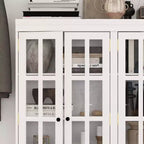 Vitrine en verre trempé tendance Famapy Blanc Libérez le potentiel de votre intérieur