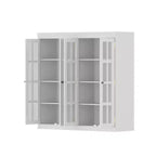 Vitrine en verre trempé tendance Famapy Blanc Libérez le potentiel de votre intérieur