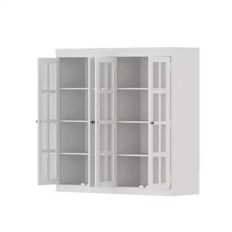 Vitrine en verre trempé tendance Famapy Blanc Libérez le potentiel de votre intérieur