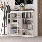 Vitrine en verre trempé tendance Famapy Blanc Libérez le potentiel de votre intérieur