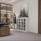 Vitrine en verre trempé tendance Famapy Blanc Libérez le potentiel de votre intérieur