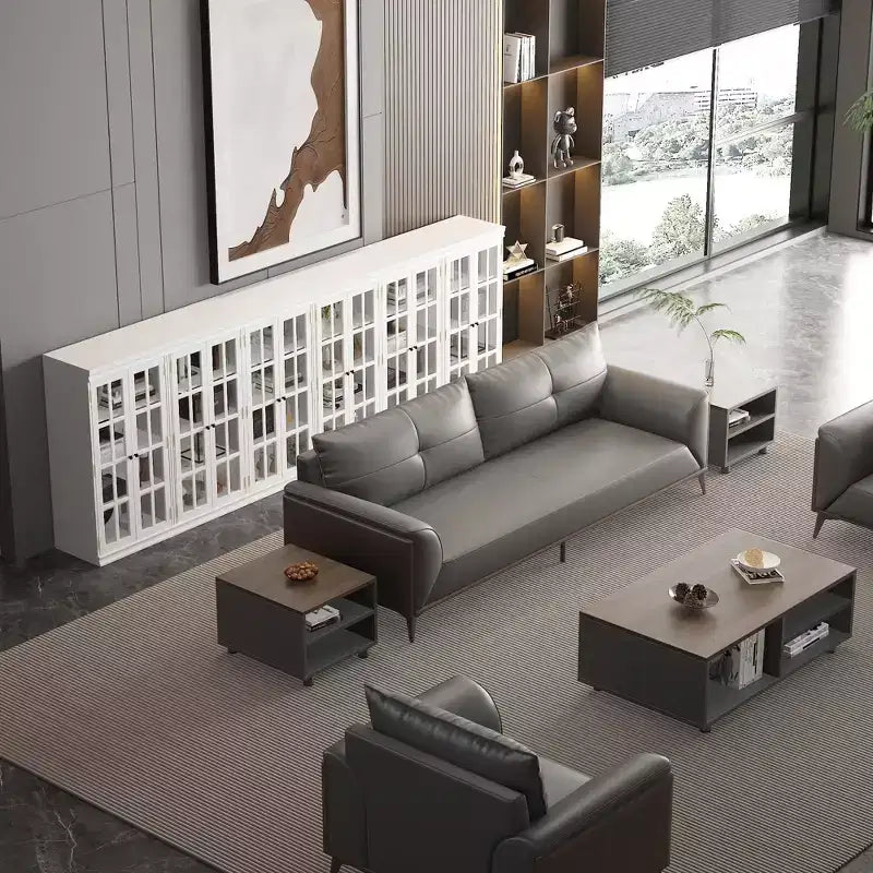 Vitrine en verre trempé tendance Famapy Blanc Libérez le potentiel de votre intérieur