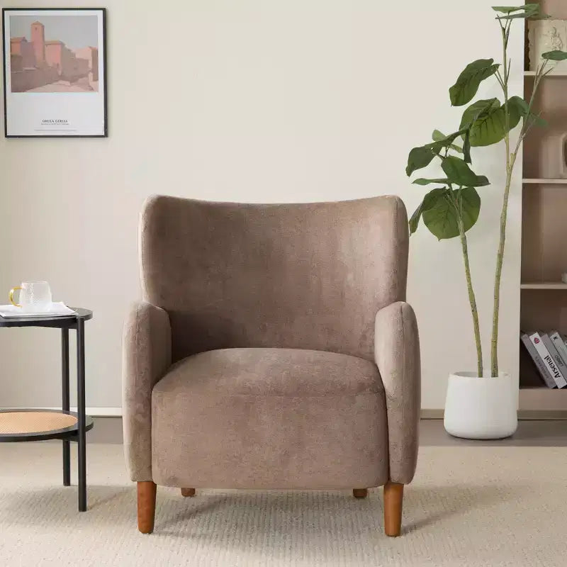 Fauteuils d'appoint en velours Christopher Knight Home Raven, avec dossier à oreilles, pour l'intérieur