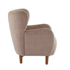 Fauteuils d'appoint en velours Christopher Knight Home Raven, avec dossier à oreilles, pour l'intérieur