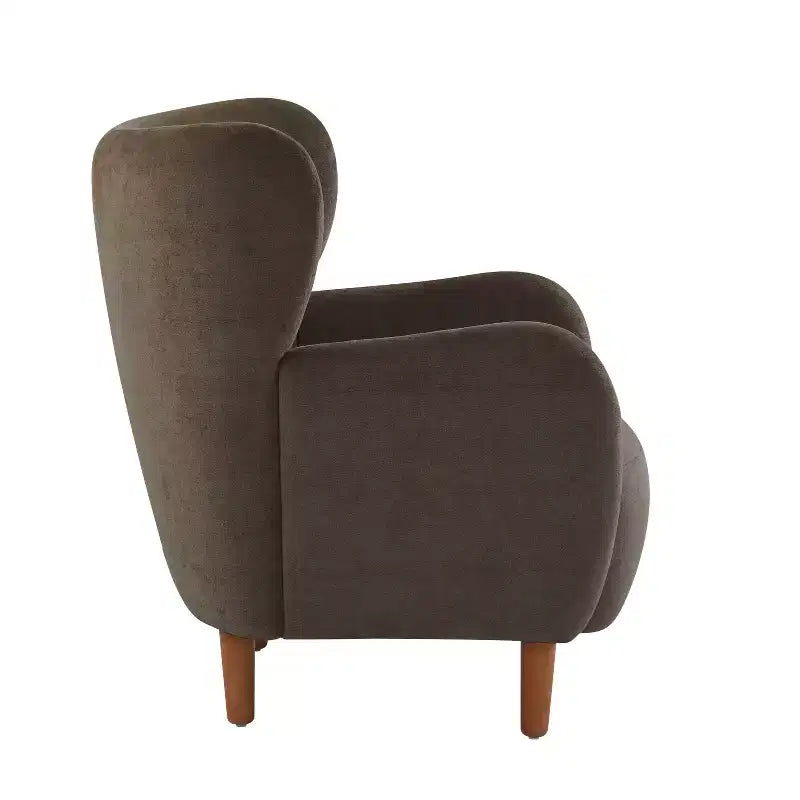 Fauteuils d'appoint en velours Christopher Knight Home Raven, avec dossier à oreilles, pour l'intérieur