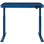 Bureau assis-debout réglable en hauteur Seville Classics airLIFT de 48 pouces avec plateau en verre trempé, ports USB et tiroir